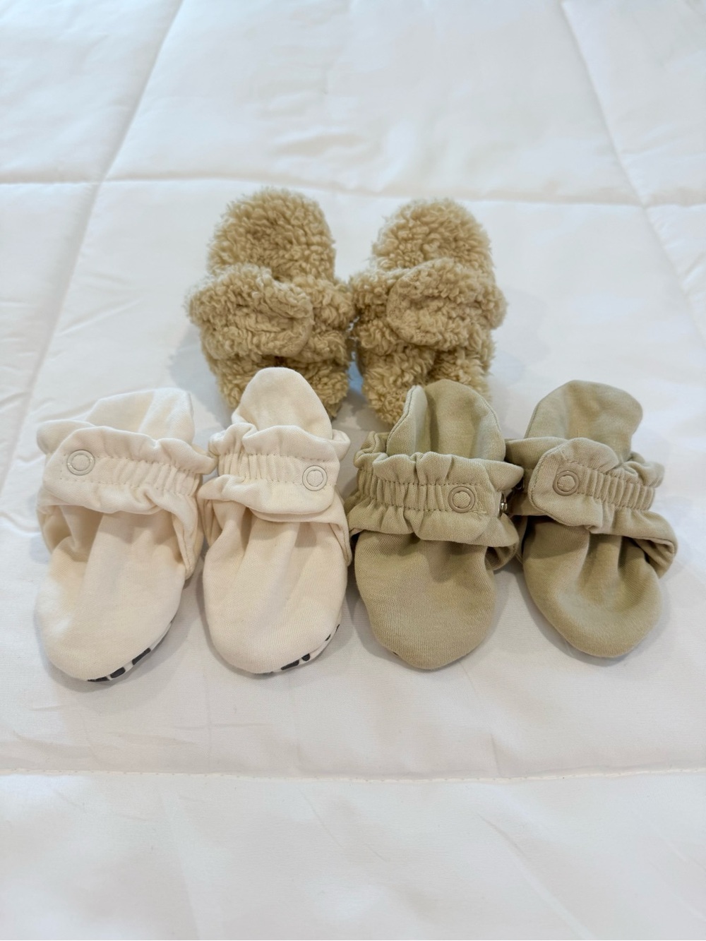 LOT OF (3) Zutano Booties 3mo